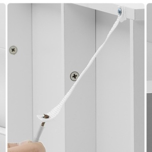 Masuta machiaj cu Oglinda LED si 2 Sertare pentru Cosmetice, Set Masa toaleta 90 cm, Alb, masuta cosmetica, vanity - SEA498 - Img 11