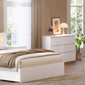 Masuta machiaj cu Oglinda LED si 9 Sertare pentru Cosmetice, Set Masa toaleta 107 cm, Alb, masuta cosmetica, vanity - SEA11 - Img 9