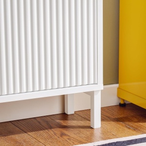 PANA27 - Pantofar 100 cm foarte ingust, 4 compartimente, pantofare, depozitare pantofi, mobilier hol - Alb sau Negru - Img 6
