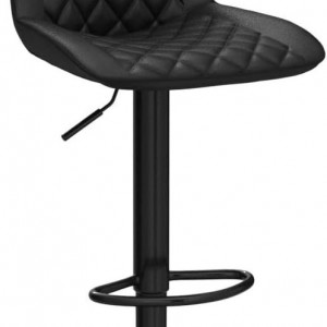 SCB2 - Set 2x Scaune Bar Negre - Piele ecologica - Img 2