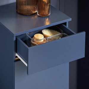BLUME4 - Set Mobilier Baie Blume 3 piese - masca chiuveta, cos rufe, dulap inalt - Albastru - Img 8