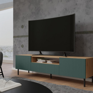 COTVM503 - Comoda TV 160 cm, living, dormitor - Maro-Verde