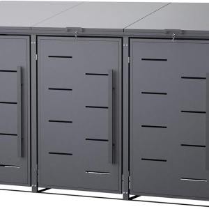 MAPG1 - Masca metalica Gri Antracit pentru 3 Pubele Gunoi - Img 7