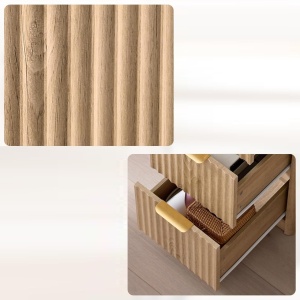Masuta machiaj 120 cm, Alba sau Maro cu Oglinda LED si 7 Sertare pentru Cosmetice, Set Masa toaleta cu 2 Prize, USB si USB-C, masuta cosmetica, vanity cu Riflaj si Rafturi - SEM25 - Img 7