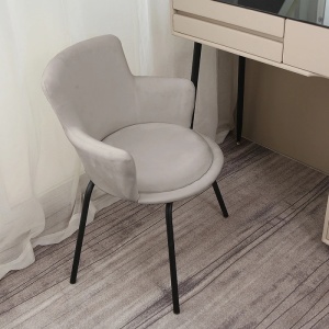 Masuta machiaj cu Oglinda LED si 6 Sertare pentru Cosmetice, Set Masa toaleta 80 cm, Alb, masuta cosmetica, vanity - SEA169 - Img 3