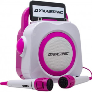 CADC6 - Set Sistem Mini Karaoke si 2 Mini Microfoane, Jucarii copii, Cadou pentru Craciun, Petreceri in familie - Roz - Img 7