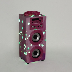 CADC9 - Set Sistem Mini Karaoke si 2 Mini Microfoane, Jucarii copii, Cadou pentru Craciun, Petreceri in familie - Roz - Img 4