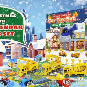CADV1 - Calendar Advent Copii pentru 3-6 ani - Jucarii Constructii, Santier, 24 Surprize ingineresti pentru Craciun - Img 5