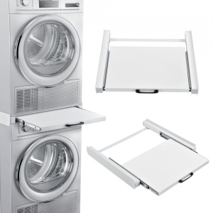 CAMU1 - Cadru universal suprapunere uscator/masina de spalat rufe, 60 x 54 cm - Alb - Img 5