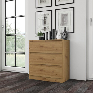 COM514 - Comoda 70 cm, pentru dormitor, living, dining, hol - Maro - Img 8