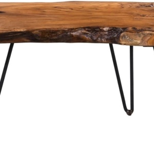 Masuta de cafea din Lemn, 100 x 40 cm, masa canapea Maro - MCM7 - Img 5