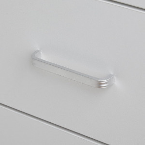 Masuta machiaj cu Oglinda LED si 5 Sertare pentru Cosmetice, Set Masa toaleta 80 cm, Alb, masuta cosmetica, vanity - SEA425 - Img 2