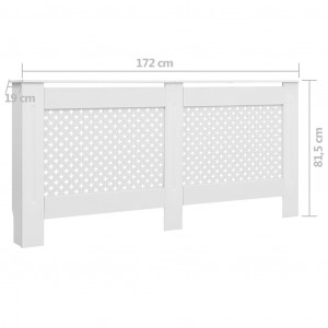 MDCA103 - Masca de calorifer, protectie radiator alba, model cruce - 78/112/152/172/205 cm - Img 5