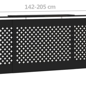 MDCN2 - Masca de calorifer Ajustabila 142-205 x 20.5 x 82 cm, protectie radiator Neagra - Img 5
