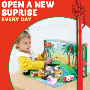 CADV28 - Calendar Advent Copii - Plush, 24 Surprize pentru Craciun - Img 7