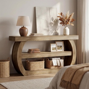 MAM1 - Masa Consola, 160 cm, masuta hol, living, dormitor - Maro - Img 5