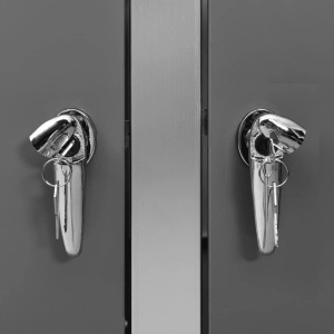 MAPG3 - Masca metalica Gri Antracit pentru 2 / 3 / 4 Pubele Gunoi - Img 4