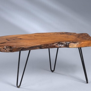 Masuta de cafea din Lemn, 100 x 40 cm, masa canapea Maro - MCM7