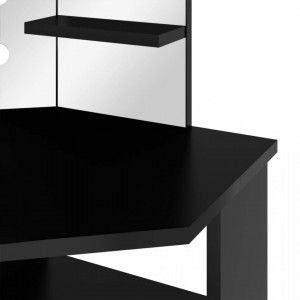 Masuta machiaj cu Oglinda LED, Set Masa toaleta 111 cm, masuta cosmetica, vanity - SEN703 - Img 3