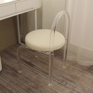 Masuta machiaj cu Oglinda LED si 5 Sertare pentru Cosmetice, Set Masa toaleta 110 cm, Alb, masuta cosmetica, vanity - SEA98 - Img 6