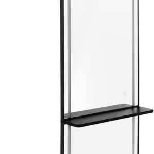 OGPR202 - Oglinda 65 x 177 cm, pentru perete, salon, coafor - Auriu / Alb / Negru - Img 9