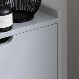 PANG4 - Pantofar 50 cm foarte ingust, 2 compartimente, pantofare, depozitare pantofi, mobilier hol - Gri - Img 3