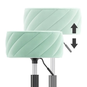 SCN1 - Scaun tapitat masuta toaleta, 35 cm, Taburet catifea machiaj cu inaltime reglabila, cosmetica - Diverse culori - Img 3