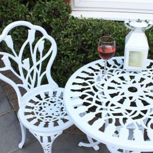 SEGA201 - Set Masa si scaune gradina, terasa, balcon, bistro - Alb - Img 3