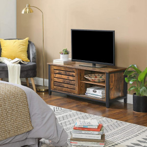 COTVI12 - Comoda TV 110x40x45 cm, living, dormitor, stil industrial - Maro