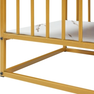 MCAU20 - Masuta de cafea 120 cm, masa pentru living imitatie marmura - Alb - Auriu / Negru - Img 7