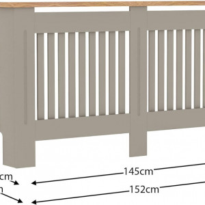 MDCG1 - Masca de calorifer, protectie radiator Gri - Maro - 78/152/172 cm - Img 2