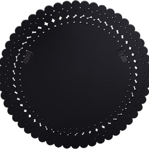 OGG208 - Oglinda ornamentala 70 cm, pentru perete, dormitor, living - Argintie - Img 5