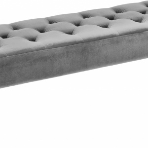 BAG213 - Bancuta, 113 cm, Divan, Canapea, fotoliu, sofa, bancheta, bancuta, banca living, dormitor, hol - Gri - Auriu - Img 4