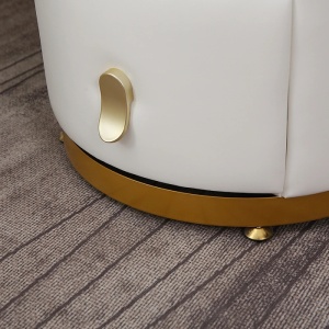 Masuta machiaj cu Oglinda LED si 4 Sertare pentru Cosmetice, Set Masa toaleta 60 cm, Alb, masuta cosmetica, vanity - SEA170 - Img 5