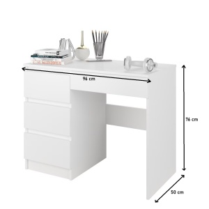 BIA503 - Masa de Birou 100 cm, office - Alb, Maro sau Crem - Img 3