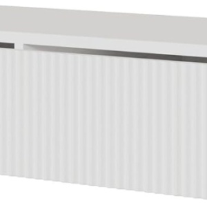 MAA42 - Masuta Consola suspendata Alba, 90 / 110 cm, masa de toaleta cu 1 / 2 sertar(e), cosmetica machiaj, vanity - Img 4