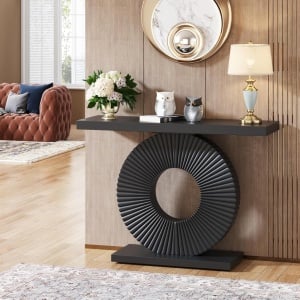 MAN9 - Masa Consola, 100 cm, masuta hol, living, dormitor - negru