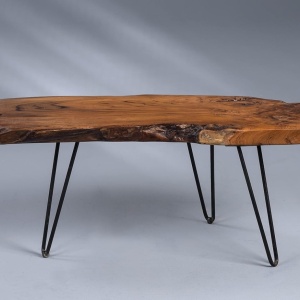 Masuta de cafea din Lemn, 100 x 40 cm, masa canapea Maro - MCM7 - Img 3