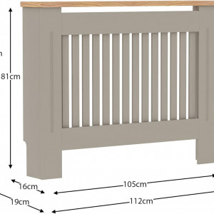 MDCG1 - Masca de calorifer, protectie radiator Gri - Maro - 78/152/172 cm - Img 8