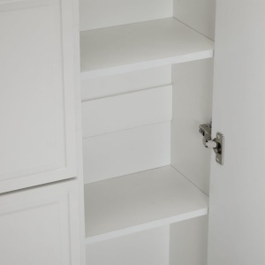 Pantofar Ingust, 120 cm sau 95 cm, pantofare, depozitare pantofi, mobilier hol - Alb - PANA207 - Img 4