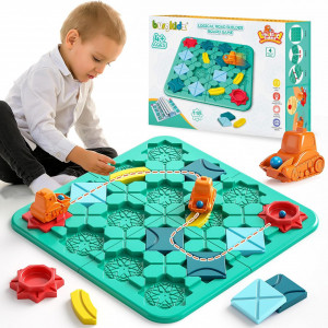 LOG102 - Board Game tip Labirint, Joc de logica, Constructii, Smart Game, Jucarii copii, Cadou pentru Craciun