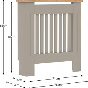 MDCG1 - Masca de calorifer, protectie radiator Gri - Maro - 78/152/172 cm - Img 4