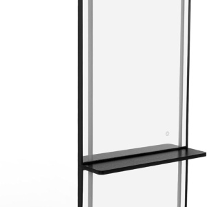 OGPR201 - Oglinda Ovala 65 x 177 cm, pentru perete, salon, coafor - Auriu / Alb / Negru - Img 8