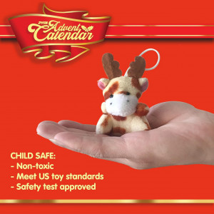 CADV28 - Calendar Advent Copii - Plush, 24 Surprize pentru Craciun - Img 2