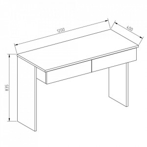Masuta machiaj cu Oglinda LED si 2 Sertare pentru Cosmetice, Set Masa toaleta 120 cm, Alb, masuta cosmetica, vanity - SEA252 - Img 6