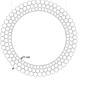 OGG208 - Oglinda ornamentala 70 cm, pentru perete, dormitor, living - Argintie - Img 2