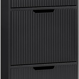 PANA26 - Pantofar Hol cu 3 compartimente, 50 cm, comoda, dulap depozitare pantofi foarte ingust - Alb sau Negru - Img 6