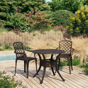 SEGM701 - Set Masa si scaune gradina, terasa, balcon, la alegere masa 62 cm, 78 cm sau 90 cm - Bronz