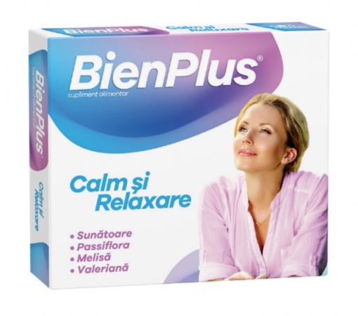 Bien Plus Calm si Relaxare, 10 capsule