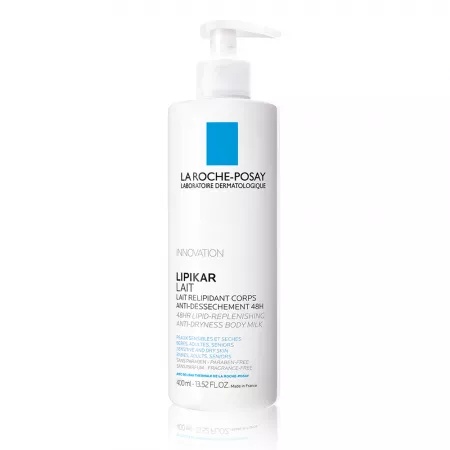 Lapte de corp relipidant anti-uscaciune Lipikar, 400ml, La Roche-Posay